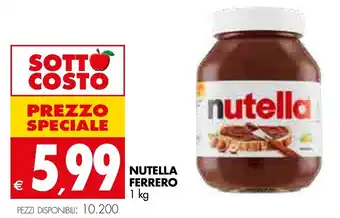 Tigros Ferrero Nutella 1 kg offerta
