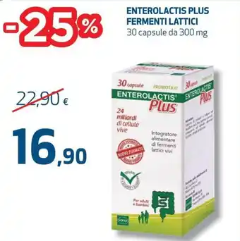 Coop Enterolactis Plus Fermenti Lattici 30 capsule da 300 mg offerta