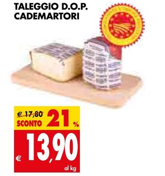 Tigros Taleggio D.O.P. Cademartori offerta