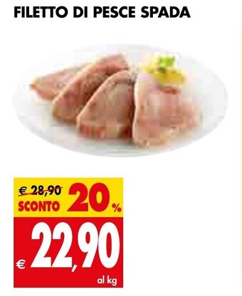 Tigros Filetto di Pesce Spada offerta