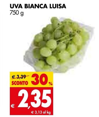 Tigros Uva Bianca Luisa 750 g offerta