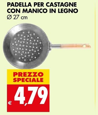Padella Per Castagne Con Manico In Legno Ø 27 cm