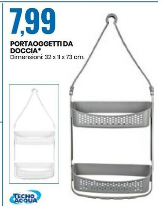 Eurospin Tecno Acqua Portaoggetti Da Doccia offerta