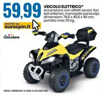 Eurospin Veicolo Elettrico offerta