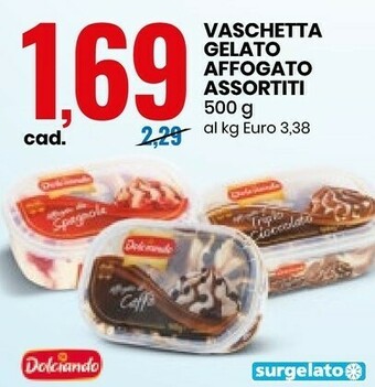 Eurospin Vaschetta Gelato Affogato offerta