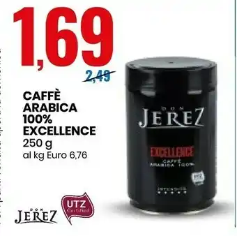Eurospin Don jerez Caffè Arabica 100% 250 G offerta