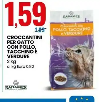 Dexal Croccantini Per Gatto Con Pollo Tacchino E Verdure