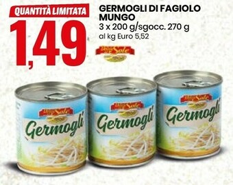 Delizie Dal Sole Germogli Di Fagiolo Mungo