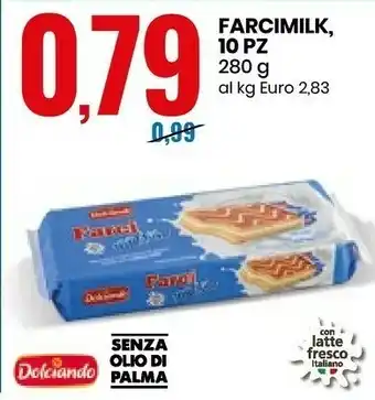 Eurospin Dolciando Farcimilk 10 Pz Senza Olio Di Palma offerta