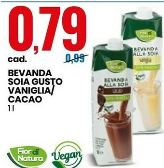 Eurospin Fior Di Natura Bevanda Soia Gusto Vaniglia/ Cacao offerta