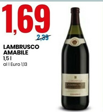 Eurospin Lambrusco Amabile offerta