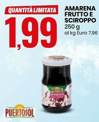 Eurospin Puertosol Amarena Frutto E Sciroppo offerta