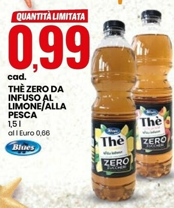 Eurospin Blues The Zero Da Infuso Al Limone/ Alla Pesca offerta