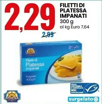 Eurospin Athena Filetti Di Platessa offerta