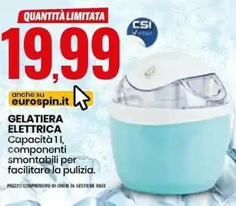 Eurospin CSI Gelatiera Elettrica offerta