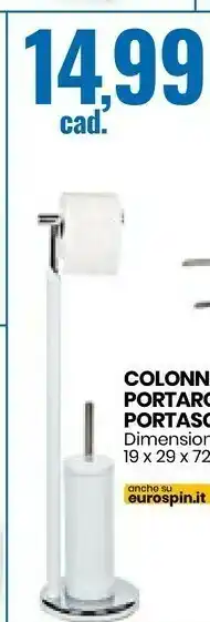 Eurospin Colonna Portarotolo E Portascopino offerta