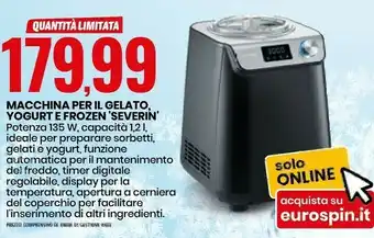 Severin Macchina Per Il Gelato Yogurt E Frozen