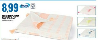 Eurospin Tecno Acqua Telo In Spugna 90 X 150 Cm offerta