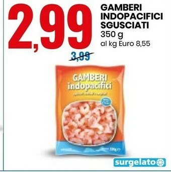 Eurospin Gamberi Indopacifici Sgusciati offerta