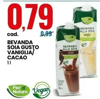 Eurospin Fior Di Natura Bevanda Soia Gusto Vaniglia/ Cacao offerta