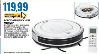 Eurospin Medion Robot Aspirapolvere offerta