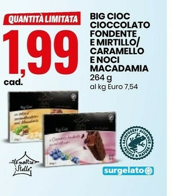 Eurospin Big Cioc Cioccolato Fondente E Mirtillo offerta