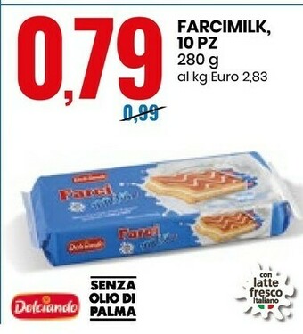 Eurospin Dolciando Farcimilk 10 Pz Senza Olio Di Palma offerta