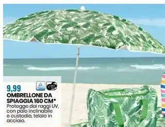 Eurospin Ombrellone Da Spiaggia 160Cm offerta