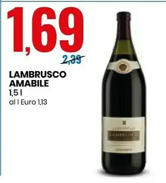 Eurospin Lambrusco Amabile offerta