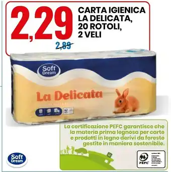 Eurospin Soft Drink Carta Igienica La Delicata offerta