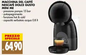 Tigros Nescafé Dolce Gusto Mini Me Macchina Del Caffè offerta