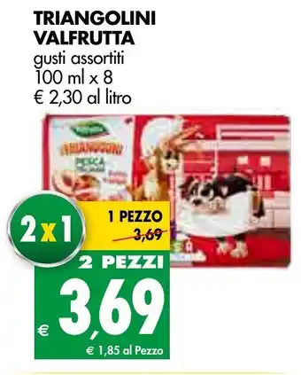 Tigros Valfrutta Triangolini 100 ml x 8 offerta