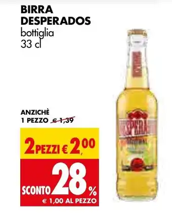 Tigros Desperados BIrra Bottiglia 33 cl offerta