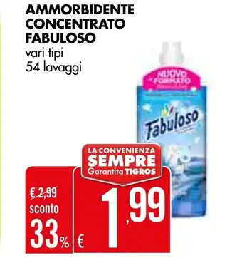 Tigros Fabuloso Ammorbidente Concentrato 54 Lavaggi offerta