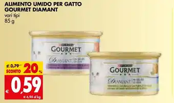 Tigros Purina Gourmet Diamant Alimento Umido Per Gatto 85 g offerta