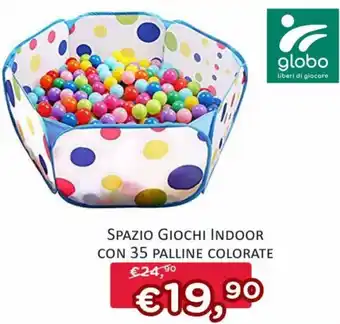 Globo Spazio Giochi Indoor Con 35 Palline Colorate