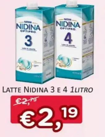 Nestlé Latte Nidina 3 e 4 Litro