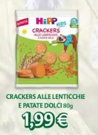 Hipp Kids Crackers Alle Lenticchie E Patate Dolci 80 g