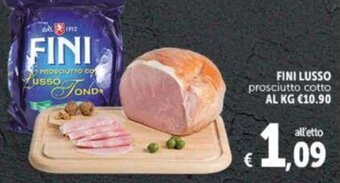 Deco Supermercati Fini Lusso prosciutto cotto offerta