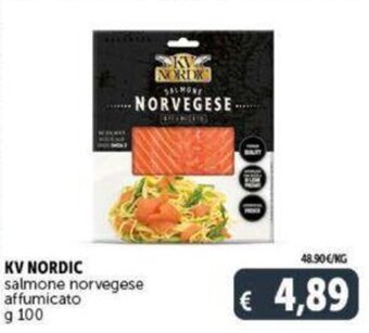 Deco Supermercati KV Nordic Salmone Norvegese affumicato g 100 offerta
