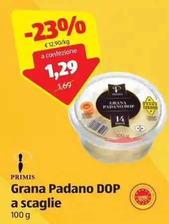 ALDI Grana padano dop a scaglie primis offerta