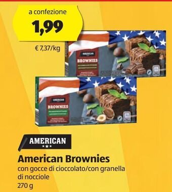 ALDI American brownies offerta