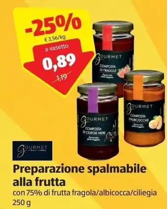 ALDI Preparazione spalmabile alla frutta gourmet offerta