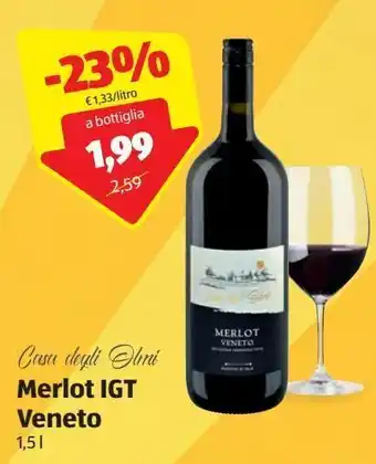 ALDI Merlot igt veneto casa degli olim offerta