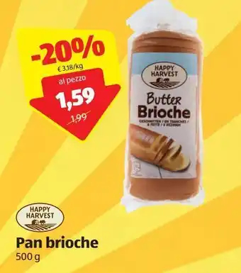 ALDI Pan brioche happy harvest offerta