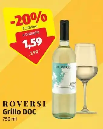 ALDI Grillo doc roversi offerta