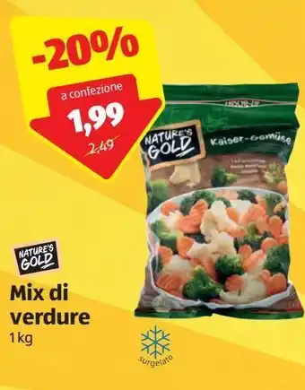 ALDI Mix di verdure nature's gold offerta