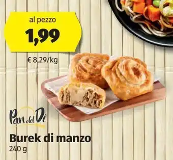 Burek di manzo pan del di