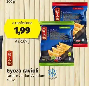 ALDI Gyoza ravioli asia offerta
