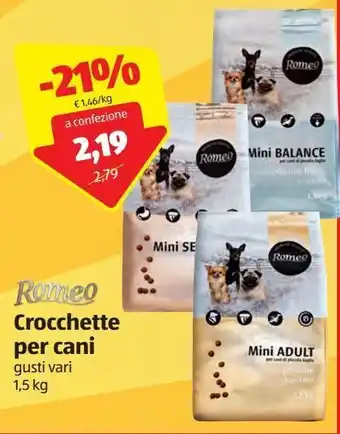 ALDI Crocchette per cani romeo offerta